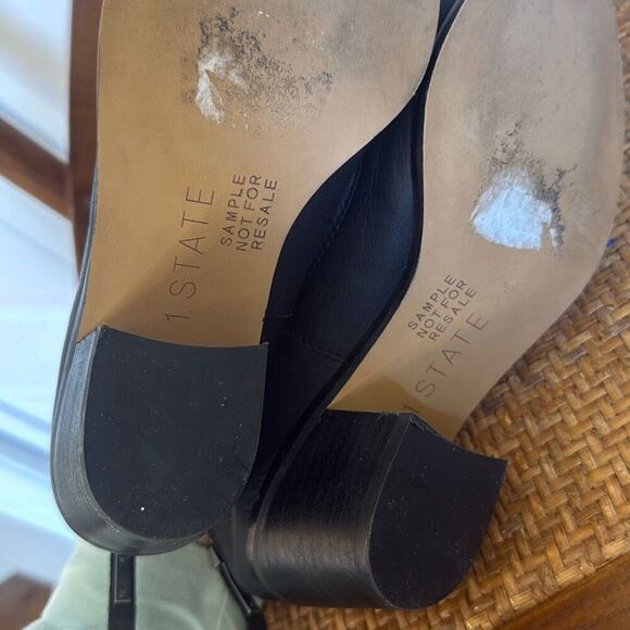 1. State black leather grommet black bootie 6 - Picture 6 of 10